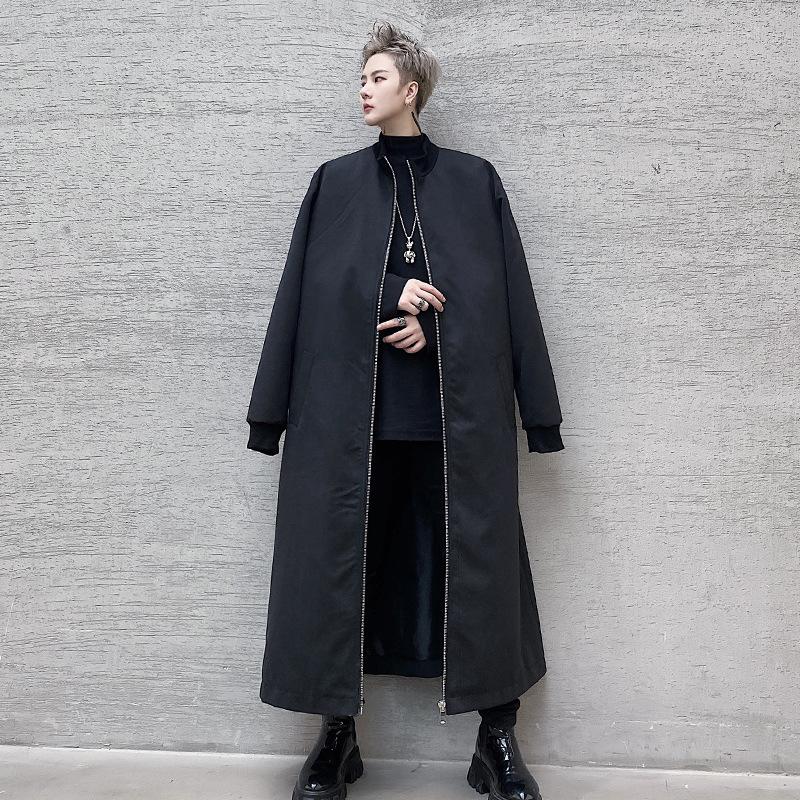 New Male Streetwear Hip Hop Gothic Windbreaker Cardigan Jacket Overcoat Men Zipper Long Trench Coat Outerwear, F420
New Male Streetwear Hip Hop Gothic Windbreaker Cardigan Jacket Overcoat Men Zipper Long Trench Coat Outerwear, F420