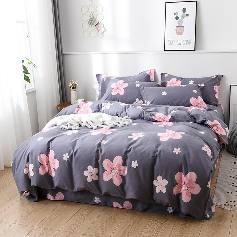 Pure Cotton Modern Style Printing 4pcs Duvet Cover Bed Sheet Pillowcases Flowers Pink Purple Blue Little Flowers Queen King
Pure Cotton Modern Style Printing 4pcs Duvet Cover Bed Sheet Pillowcases Flowers Pink Purple Blue Little Flowers Queen King