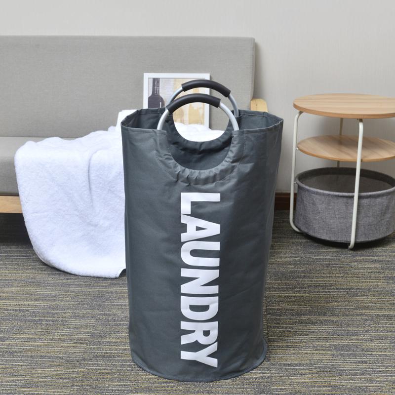 Portable Storage Bag with Alloy Handle Laundry Bag Foldable Laundry Hamper Durable Oxford Fabric Basket Clothes Sorter
Portable Storage Bag with Alloy Handle Laundry Bag Foldable Laundry Hamper Durable Oxford Fabric Basket Clothes Sorter