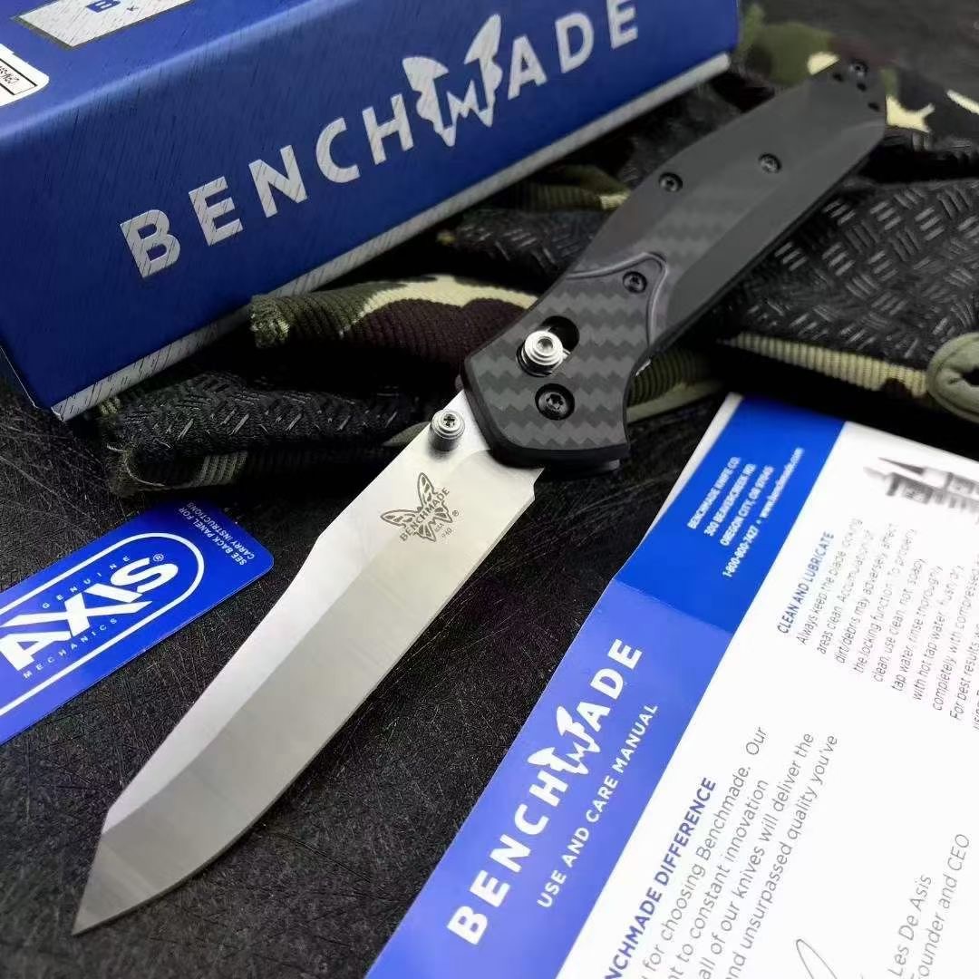 Benchmade 940/940s Osborne Axis Folding Knife 3.4" S30V Satin Plain Blade Jade CF Handles Pocket Tactical Knives Outdoor Camping Hunting EDC BM940 940-1 TOOLs
Benchmade 940/940s Osborne Axis Folding Knife 3.4" S30V Satin Plain Blade Jade CF Handles Pocket Tactical Knives Outdoor Camping Hunting EDC BM940 940-1 TOOLs