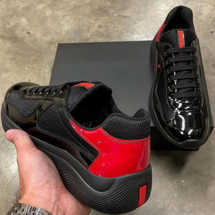 Men casual shoes Cup Sneakers High Quality Patent Leather Flat Trainers Black Mesh Lace-up walking Outdoor Runner Trainer EU38-45, 10
Men casual shoes Cup Sneakers High Quality Patent Leather Flat Trainers Black Mesh Lace-up walking Outdoor Runner Trainer EU38-45, 10