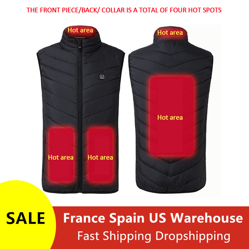 Winter Smart Heating Vest Warm Washable Heated Vest Fishing Skiing Heating Coat Winter Warm Heated Jacket For Outdoor Sport, Black
Winter Smart Heating Vest Warm Washable Heated Vest Fishing Skiing Heating Coat Winter Warm Heated Jacket For Outdoor Sport, Black