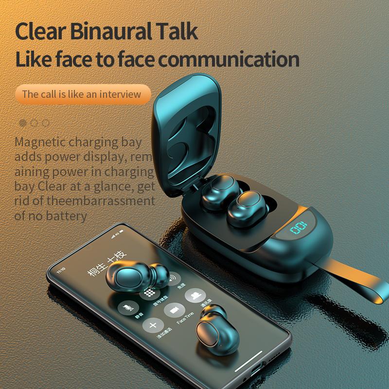 TWS new private model LB60 bluetooth headset 5.0 true wireless binaural sports Amazon explosive digital headset, White
TWS new private model LB60 bluetooth headset 5.0 true wireless binaural sports Amazon explosive digital headset, White
