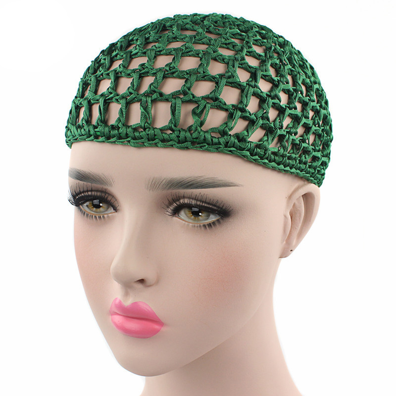 Hand-crocheted nightcaps Kufei hats Women's hair accessories Net pockets Hair nets Net caps 5 10 15 Pieces/lot