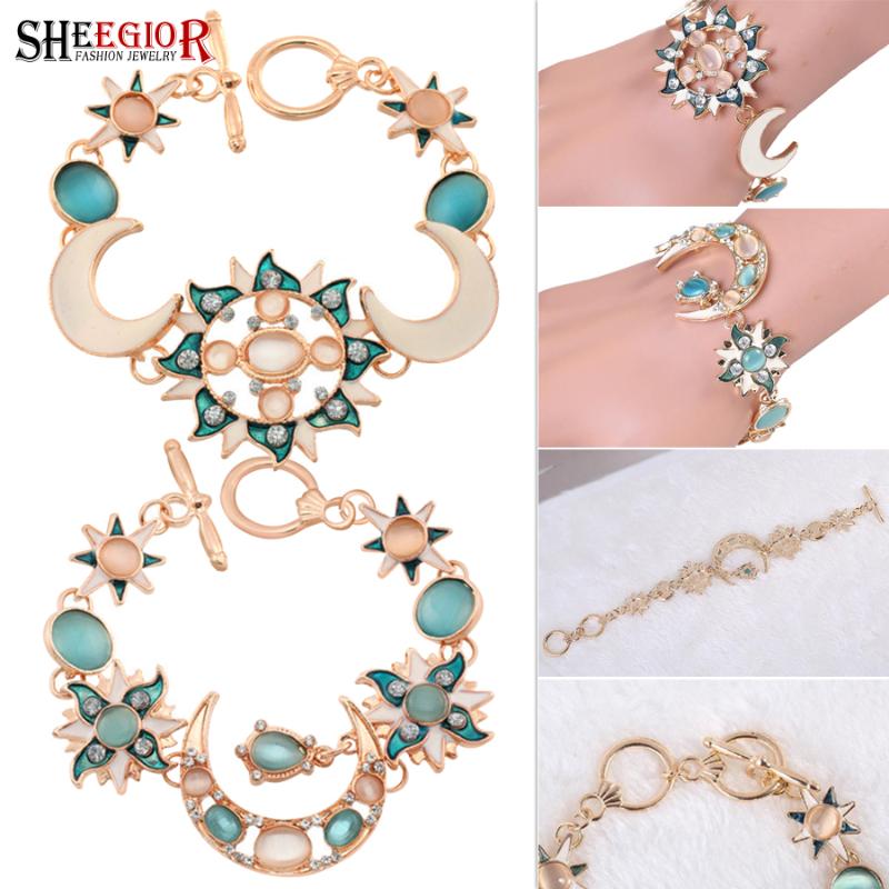 Charm Bracelets Boho Space Series For Women Accessories Lovely Opal Sun Moon Star Bracelet Men Ornaments Fashion Friendship Gift 
Charm Bracelets Boho Space Series For Women Accessories Lovely Opal Sun Moon Star Bracelet Men Ornaments Fashion Friendship Gift