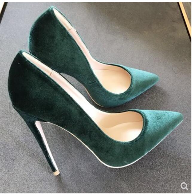 plus size 45 velvet red bottom fashion high heels women wedding triple black nude yellow pink blackish green Pointed Toes Pumps Dress shoes, 20
plus size 45 velvet red bottom fashion high heels women wedding triple black nude yellow pink blackish green Pointed Toes Pumps Dress shoes, 20