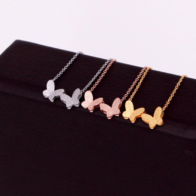 Stainless Steel Rose Double MaButterfly Pendant Necklace Flying Connected Insect Butterfly Necklaces Jewelry Gift For Lovers
Stainless Steel Rose Double MaButterfly Pendant Necklace Flying Connected Insect Butterfly Necklaces Jewelry Gift For Lovers