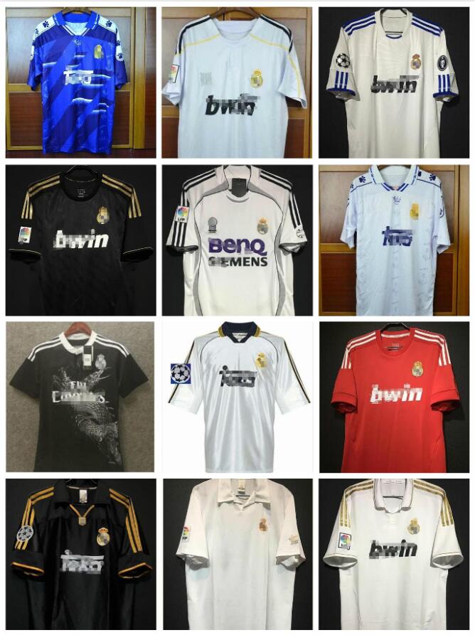 #7 RAUL R.CARLOS HIERRO REDONDO MORIENTES 1998 1999 2000 Real Madrid retro soccer jersey 98 99 00 vintage football shirt classic camiseta, Black;yellow
#7 RAUL R.CARLOS HIERRO REDONDO MORIENTES 1998 1999 2000 Real Madrid retro soccer jersey 98 99 00 vintage football shirt classic camiseta, Black;yellow
