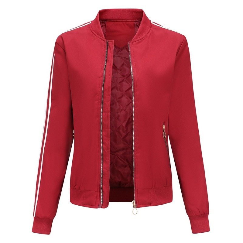 New Autumn Fashion Bomber Jacket Female Casual Stand Collar Thin Short Coat Solid Color Straight Long Sleeve Female Jacket, Beige
New Autumn Fashion Bomber Jacket Female Casual Stand Collar Thin Short Coat Solid Color Straight Long Sleeve Female Jacket, Beige