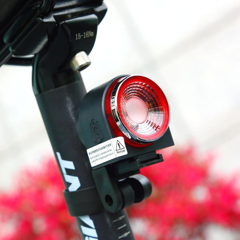 A8 Remote Control Anti Thief Smart Bicycle Light IPX5 Waterproof USB Rechargeable Cycling Security Bike LED Tail Lamp with Alarm1
A8 Remote Control Anti Thief Smart Bicycle Light IPX5 Waterproof USB Rechargeable Cycling Security Bike LED Tail Lamp with Alarm1