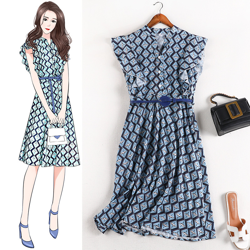 Women's Summer Dress, Chiffon Women Plus Size 6l Long Neckline V-line the Foreign Style Dress Dresses Clothes 10539 8pts, Color
Women's Summer Dress, Chiffon Women Plus Size 6l Long Neckline V-line the Foreign Style Dress Dresses Clothes 10539 8pts, Color