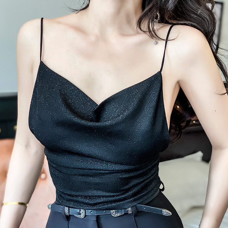 2021 New Recommended Skinny Black Sexy Gold Leaf with No Back Short T-shirt High Street Elastic Woman Topos Bling TRVC
2021 New Recommended Skinny Black Sexy Gold Leaf with No Back Short T-shirt High Street Elastic Woman Topos Bling TRVC