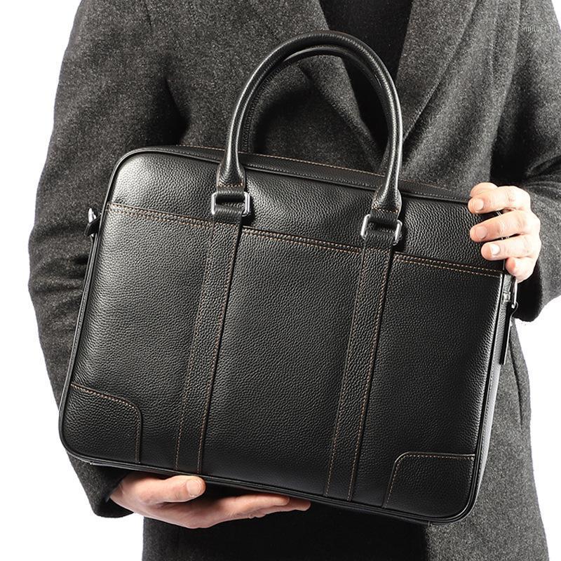 Men's Genuine Leather Briefcase Business Cowhide Leather Men Messenger Bag Casual Handbags Shoulder Bags 14inch1, Black
Men's Genuine Leather Briefcase Business Cowhide Leather Men Messenger Bag Casual Handbags Shoulder Bags 14inch1, Black