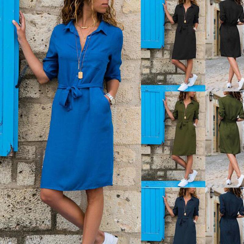 Summer Dress Women Ladies Collar Solid Color Cropped Ropa Spring Sleeve Boho Sundress Beach Dresses Casual Femme Vestidos, Black
Summer Dress Women Ladies Collar Solid Color Cropped Ropa Spring Sleeve Boho Sundress Beach Dresses Casual Femme Vestidos, Black
