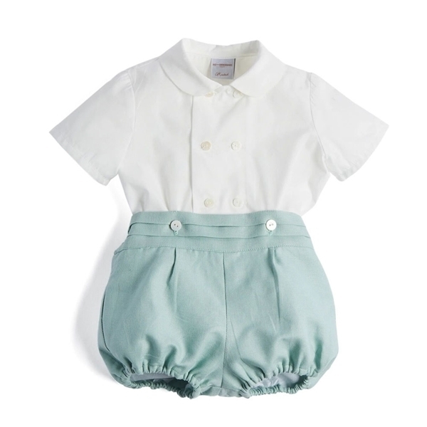 Baby Boy Clothes Set Children Boutique Clothing Suit Infant Cotton Shirt Pants Toddler Boys Spanish Outfits Birthday Party Show Y1105