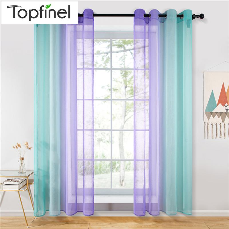 Topfinel Rainbow gradient color tulle curtains for living room bedroom curtains for kitchen Voile Curtain Window Drapes, Green-purple
Topfinel Rainbow gradient color tulle curtains for living room bedroom curtains for kitchen Voile Curtain Window Drapes, Green-purple