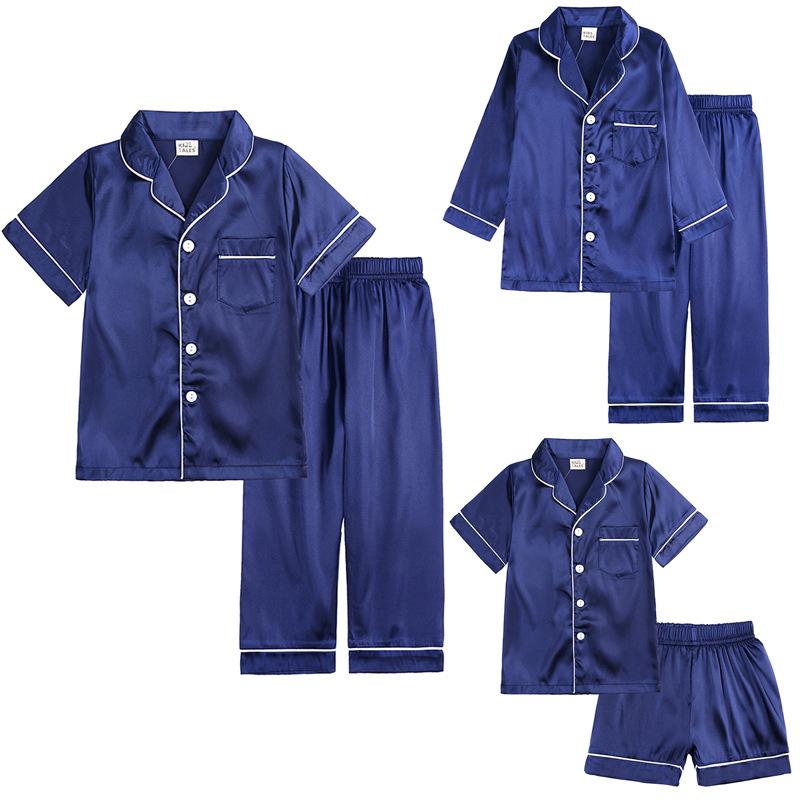 Pajamas Wholesale Silk Satin Children Baby Sleepwear Soft Cotton Collar Long Sleeve +Pants For Girls Home Wear, Blue;red
Pajamas Wholesale Silk Satin Children Baby Sleepwear Soft Cotton Collar Long Sleeve +Pants For Girls Home Wear, Blue;red