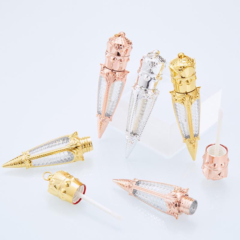 3ML Empty Wands Shape Gold Plastic Lip Gloss Tube Beauty Clear Queen Lipgloss Container Carrot Wands Lipstick Bottle
3ML Empty Wands Shape Gold Plastic Lip Gloss Tube Beauty Clear Queen Lipgloss Container Carrot Wands Lipstick Bottle