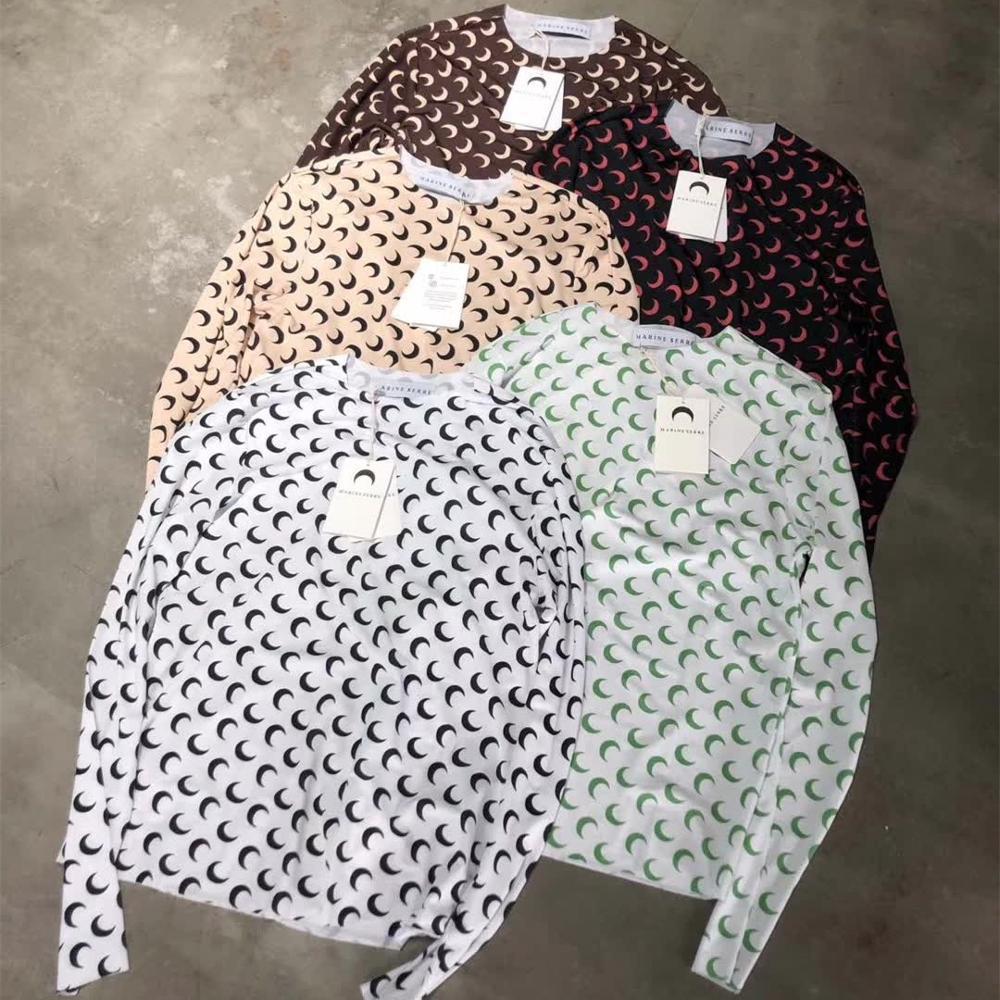 Fashion-New Marine Serre T-shirt Women Slim fit Long Sleeve Marine Serre Tee 1:1 Tag Half moon Logo Stretch soft T-shirts T200407, Top4
Fashion-New Marine Serre T-shirt Women Slim fit Long Sleeve Marine Serre Tee 1:1 Tag Half moon Logo Stretch soft T-shirts T200407, Top4
