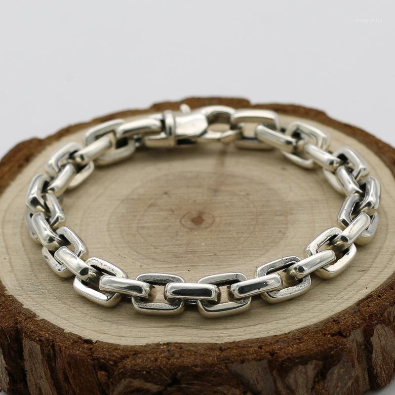 Starfield S925 Sterling Silver Personalized Punk Jewelry Simple Men Women Retro Thai Silver Smooth Bracelet Homme1
Starfield S925 Sterling Silver Personalized Punk Jewelry Simple Men Women Retro Thai Silver Smooth Bracelet Homme1