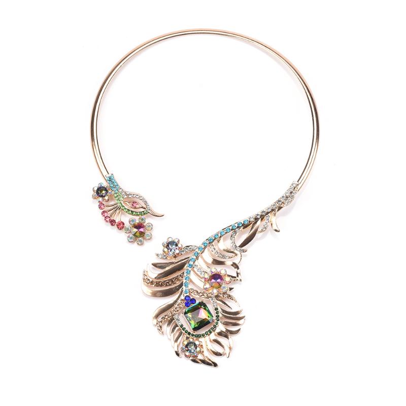 Fashion Golden Open Choker Necklace Women Luxury Colorful Rhinestone Peacock Pendants Necklaces Jewelry 2020 Necklace New
Fashion Golden Open Choker Necklace Women Luxury Colorful Rhinestone Peacock Pendants Necklaces Jewelry 2020 Necklace New