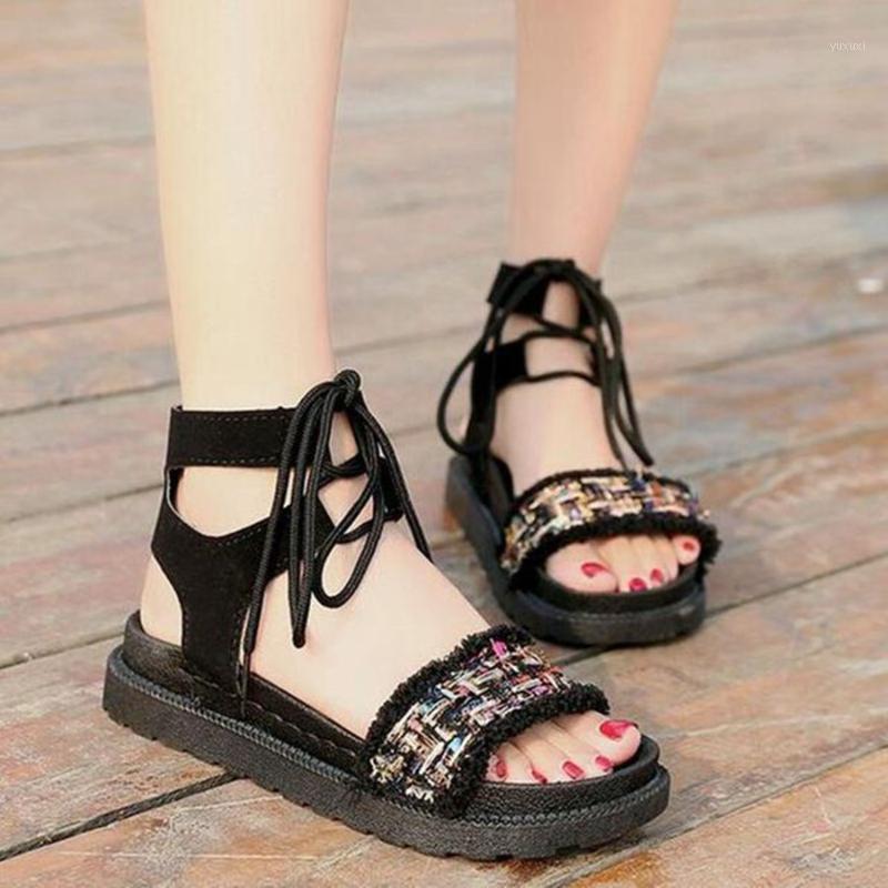 Summer New Flat Bottom Low Heel Muffin Thick Bottom Rome Shoes Sweet Cross-tied Female Sandals Light Cute Student Lady's Shoes1, Blue
Summer New Flat Bottom Low Heel Muffin Thick Bottom Rome Shoes Sweet Cross-tied Female Sandals Light Cute Student Lady's Shoes1, Blue