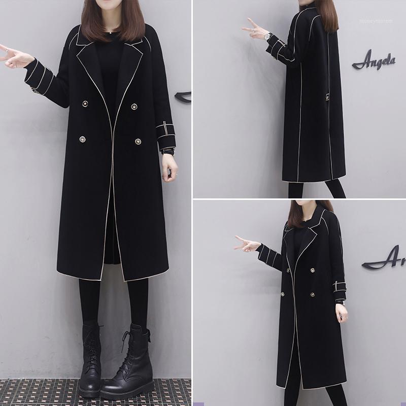 Europe new winter long standing 2021 double-breasted cloth coat high-end double-sided cashmere coat female temperament1, Black
Europe new winter long standing 2021 double-breasted cloth coat high-end double-sided cashmere coat female temperament1, Black