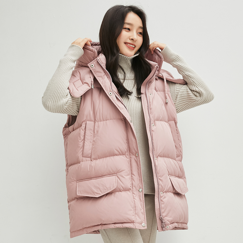 YAYA Women Winter Vests New Short Vest Cotton Padded Jacket Sleeveless Female Winter Waistcoat Vest 201019