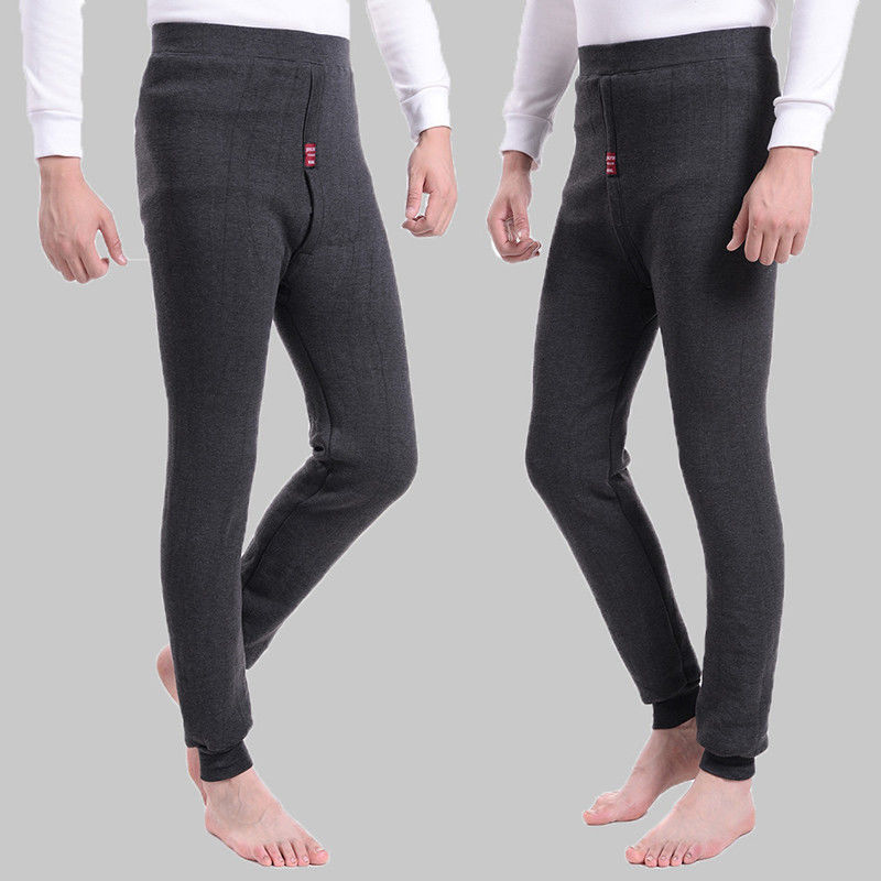 new Men Thermal underwear pants Very thick fleece leggings wear in very cold days Winter trousers more than 520g 201124