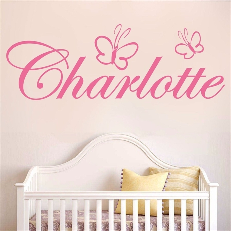 Custom name butterfly girls bedroom home decor Wall sticker wall decals Art Home Decor Nursery Kids Room C334 220212 
Custom name butterfly girls bedroom home decor Wall sticker wall decals Art Home Decor Nursery Kids Room C334 220212