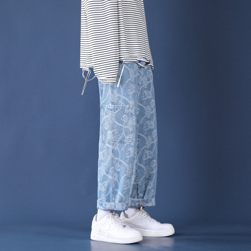 New Men's 2021 Brem Pants Fall Lean Cashew Flower Straight Leg Relaxed Jeans Youth Male Clothes CBIW, Black
New Men's 2021 Brem Pants Fall Lean Cashew Flower Straight Leg Relaxed Jeans Youth Male Clothes CBIW, Black
