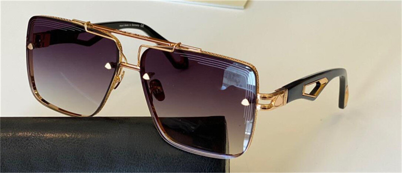 Top men design sunglasses THE KING II frameless square K gold frame high-end atmosphere top quality outdoor uv400 protective glasses, White;black 
Top men design sunglasses THE KING II frameless square K gold frame high-end atmosphere top quality outdoor uv400 protective glasses, White;black