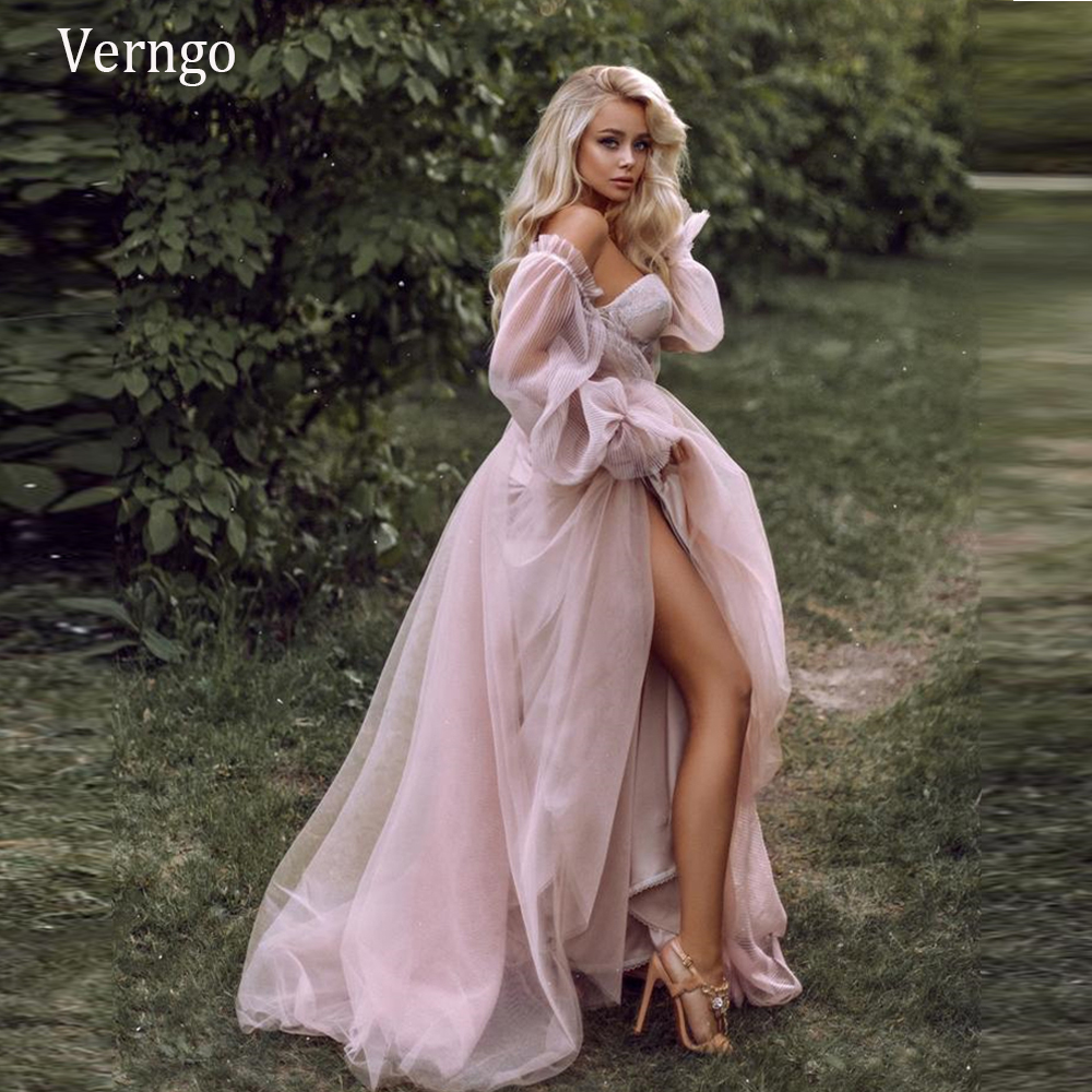 Verngo Dusty Pink Long Prom Dresses 2020 Off the Shoulder Sweetheart Tulle Romantic Elegant Princess Prom Party Gown Custom, Custom color
Verngo Dusty Pink Long Prom Dresses 2020 Off the Shoulder Sweetheart Tulle Romantic Elegant Princess Prom Party Gown Custom, Custom color