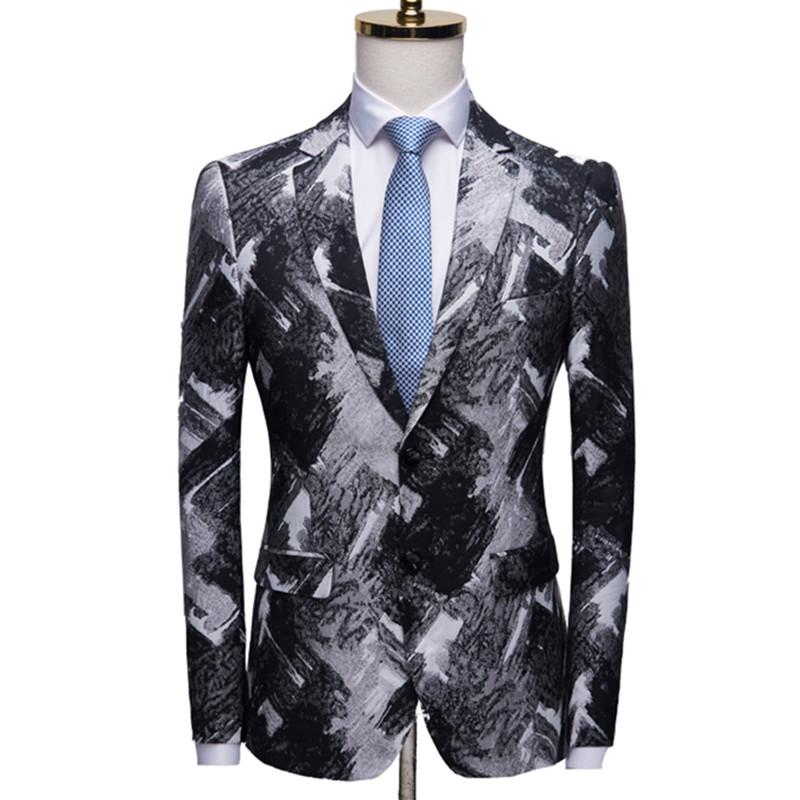 Men's Suit High Quality Black Burgundy Print Fashion Casual Blazer Stage Signers Slim Fit Coat Jacket 5XL
Men's Suit High Quality Black Burgundy Print Fashion Casual Blazer Stage Signers Slim Fit Coat Jacket 5XL