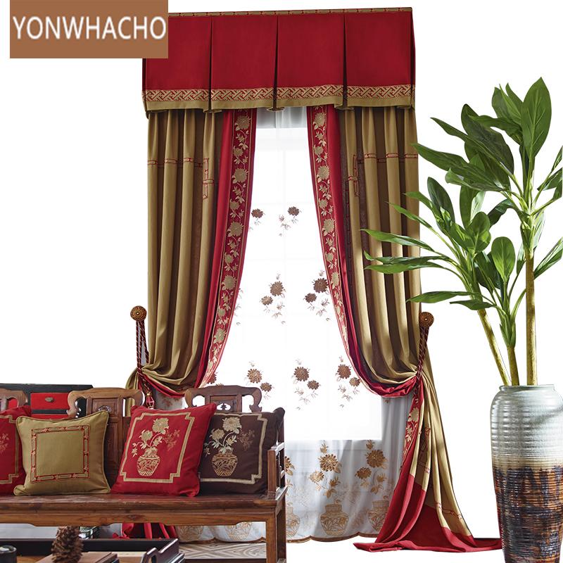 Custom curtains luxury stitching living room embroidered gold red thick velvet cloth blackout curtain valance tulle panel B573, As pic
Custom curtains luxury stitching living room embroidered gold red thick velvet cloth blackout curtain valance tulle panel B573, As pic
