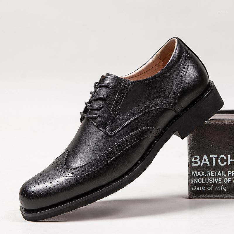 Mens formal dress shoes genuine leather oxford shoes for men busienss wedding men brogues office lace up1, Black
Mens formal dress shoes genuine leather oxford shoes for men busienss wedding men brogues office lace up1, Black