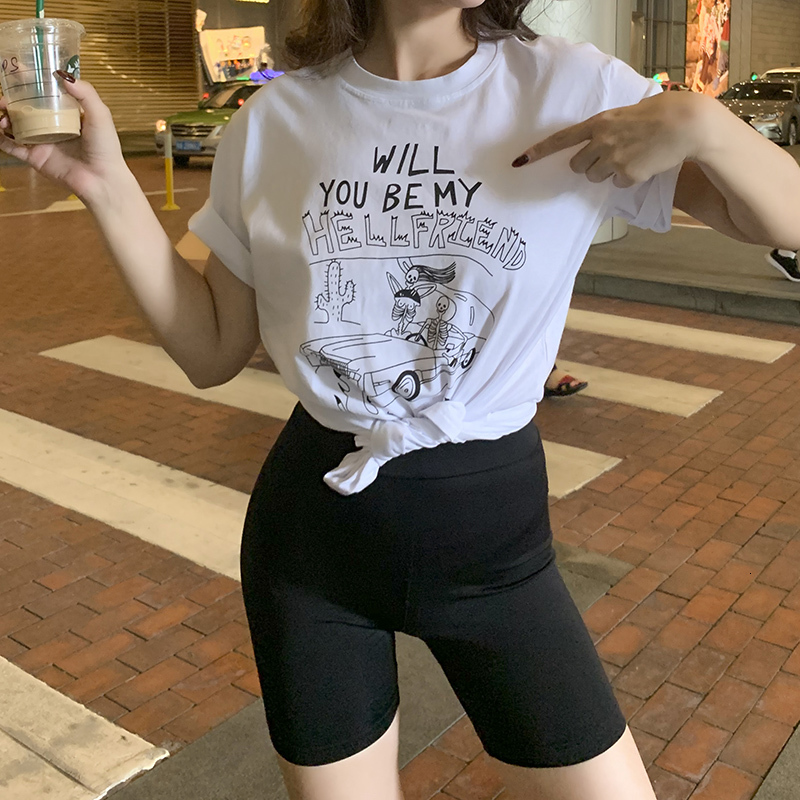 2021 New Special Four Stations Joker Letter Skull Printed T-shirt From Cotton Long Neck Street Women Shirts SDSO, White
2021 New Special Four Stations Joker Letter Skull Printed T-shirt From Cotton Long Neck Street Women Shirts SDSO, White