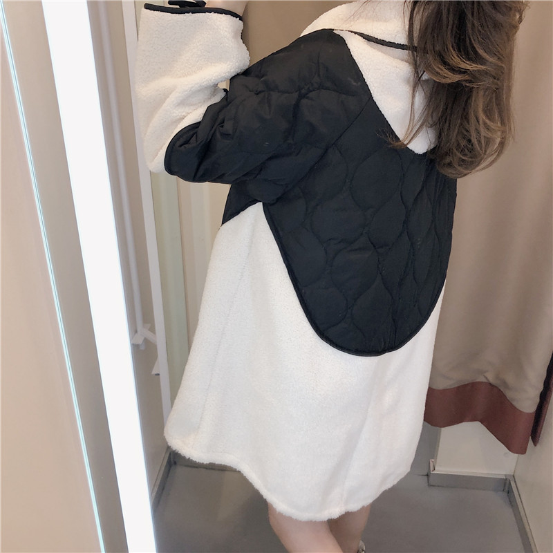 SuperAen Europe Women's Coats Winter Wild Casual Parkas Coat Female Fashion Long Sleeve Women Clothing 201125
