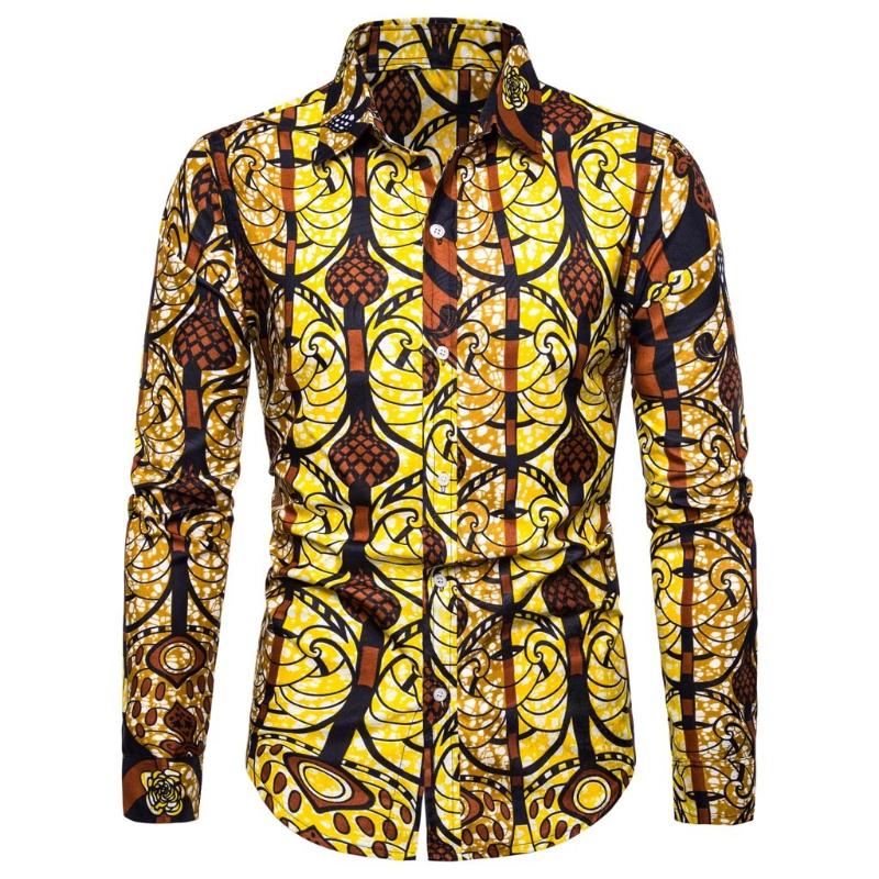 KANCOOLD 2020 Men NEW Fashion Casual Shirt men's 3D Printing Vintage single breasted Slim Long Sleeve Dress Shirt Blouse Tops124, Yellow
KANCOOLD 2020 Men NEW Fashion Casual Shirt men's 3D Printing Vintage single breasted Slim Long Sleeve Dress Shirt Blouse Tops124, Yellow