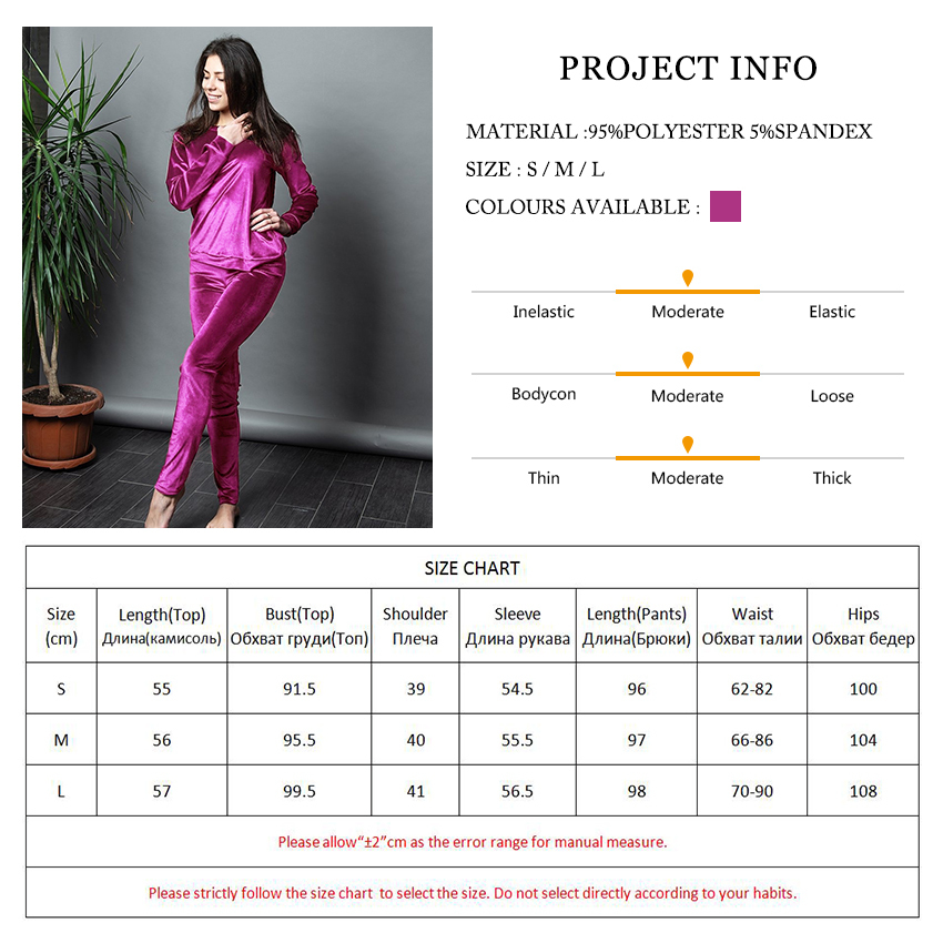 HiLoc Solid Long Sleeve Velvet Pajamas Tops And Pants Winter Pyjamas Women Sleepwear Warm Slim Night Wear Autumn Home Suits 201113