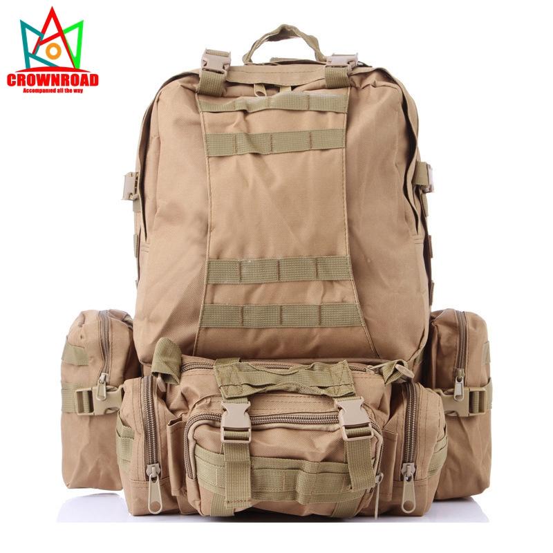 Crownroad combat jungle travel mountaineering backpack camouflage tactical combination backpack riding bag, Blue color
Crownroad combat jungle travel mountaineering backpack camouflage tactical combination backpack riding bag, Blue color