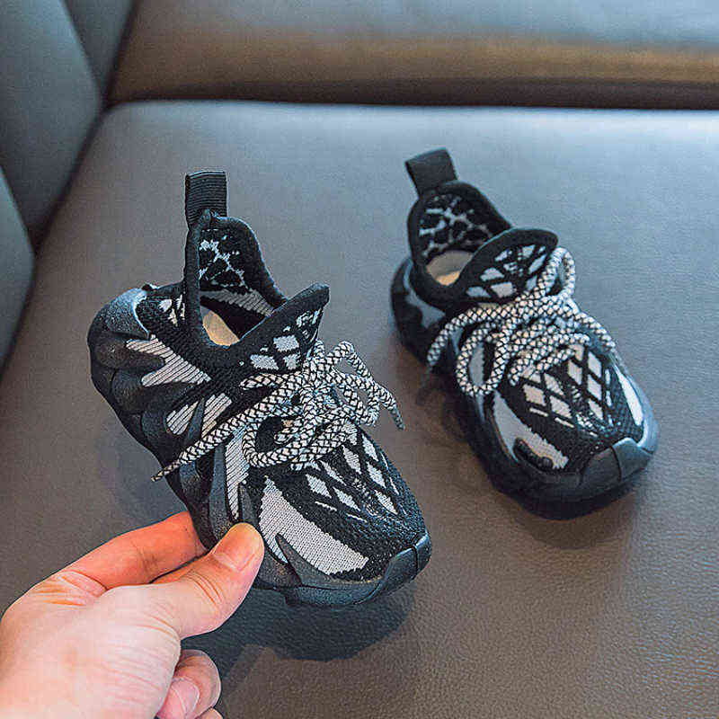 Size 21-31 Baby Casual Shoes For Kids Boys Girls Children Breathable Sneakers Anti-slippery Shoes Wear-resistant Toddler Shoes G220308