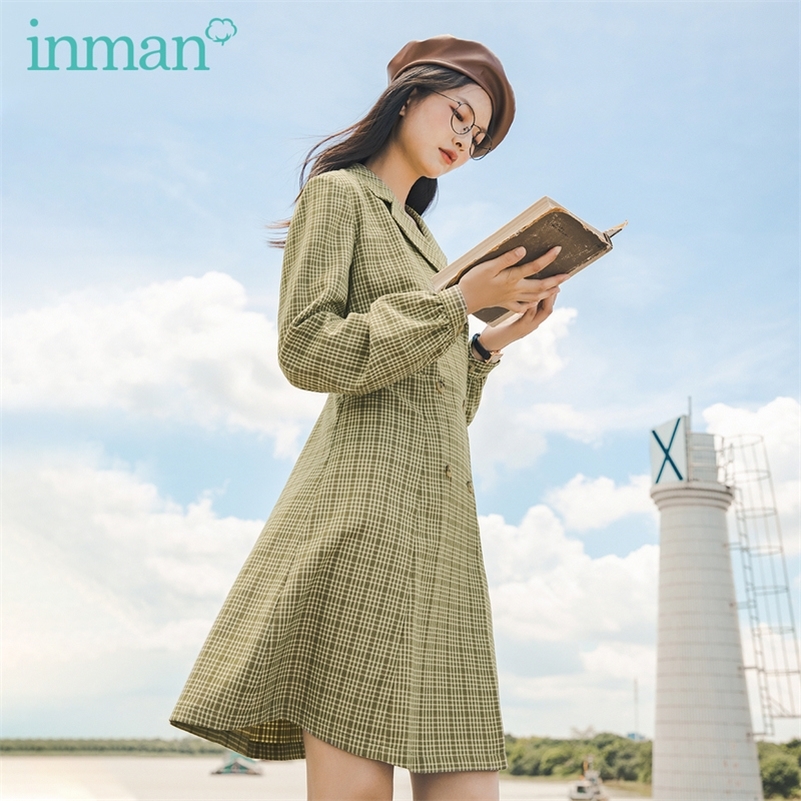 INMAN Autumn Winter New Arrival Check Suit Korean Style Nipped Waist Double-breasted Literary Fashion Slim Dress 201126, True red
INMAN Autumn Winter New Arrival Check Suit Korean Style Nipped Waist Double-breasted Literary Fashion Slim Dress 201126, True red