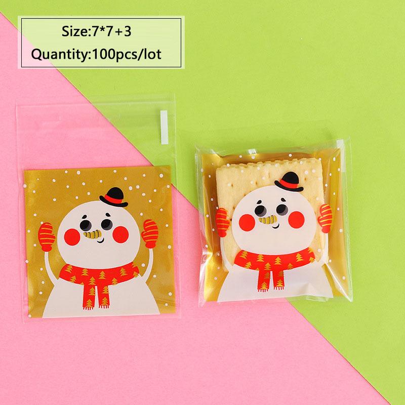 50pcs Xmas Theme Cartoon Snowman Polka Dot Gold Frosted Cellophane Biscuit Bag Christmas Gift Packaging Cookies Self-Stick Bags
50pcs Xmas Theme Cartoon Snowman Polka Dot Gold Frosted Cellophane Biscuit Bag Christmas Gift Packaging Cookies Self-Stick Bags