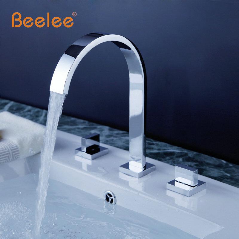 Beelee Brass Chrome Finish Fission Basin Faucet Double-handle Three Holes Bathroom faucet European-style Water Mixer Tap BL3011
Beelee Brass Chrome Finish Fission Basin Faucet Double-handle Three Holes Bathroom faucet European-style Water Mixer Tap BL3011
