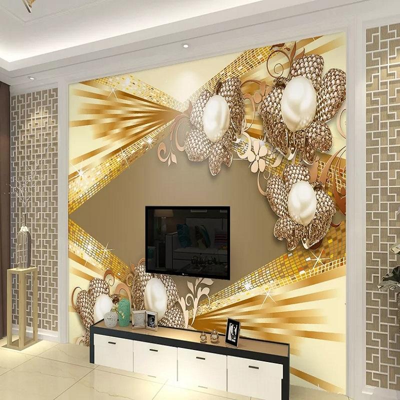 New Custom 3D Large Mural Wallpaper Europeanstyle luxury metal pearl flower jewelry children's room TV Background living Bedroom, As show
New Custom 3D Large Mural Wallpaper Europeanstyle luxury metal pearl flower jewelry children's room TV Background living Bedroom, As show