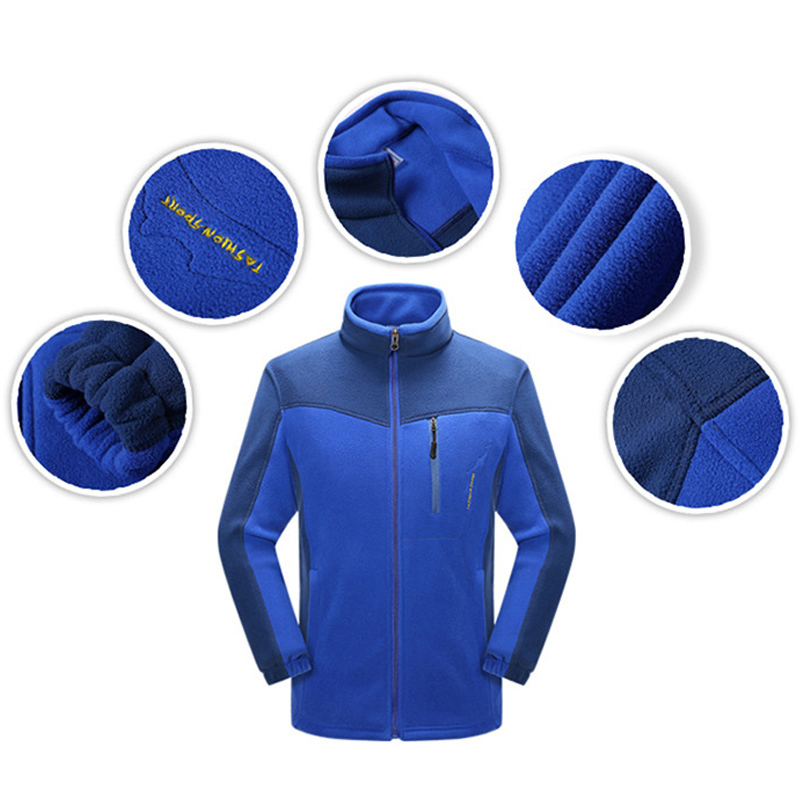 THE ARCTIC LIGHT Outdoor Hiking Thicken Fleece Liner Jacket Man Autumn Winter Polar Thermal Coats Cashmere Cardigan High Quality 201114