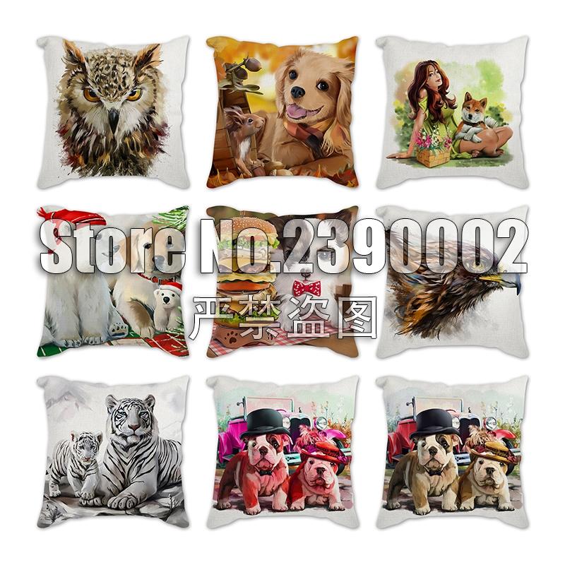 Home Decoration Dog Cat With Flowers Printed Cushion Decorative Pillows Cartoon Animals Home Decor Sofa Throw Pillows 45*45cm Pillow Case
Home Decoration Dog Cat With Flowers Printed Cushion Decorative Pillows Cartoon Animals Home Decor Sofa Throw Pillows 45*45cm Pillow Case