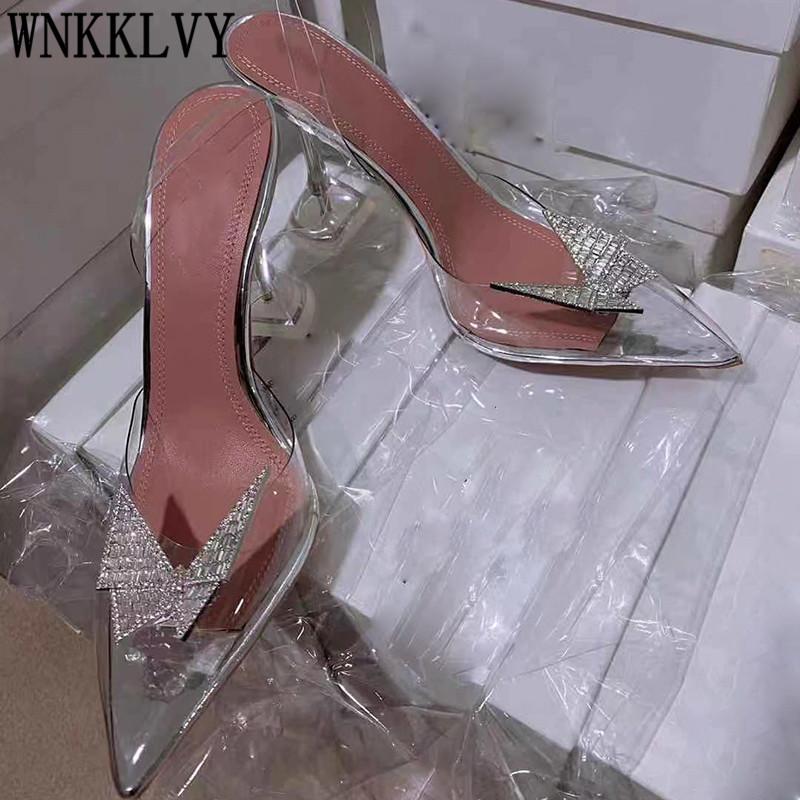 Transparent PVC Sandals Women Pointed Toe Clear Cup High Heels Crystal Bow-Knot Slingback Pumps Summer Sexy Party Dress Shoes
Transparent PVC Sandals Women Pointed Toe Clear Cup High Heels Crystal Bow-Knot Slingback Pumps Summer Sexy Party Dress Shoes