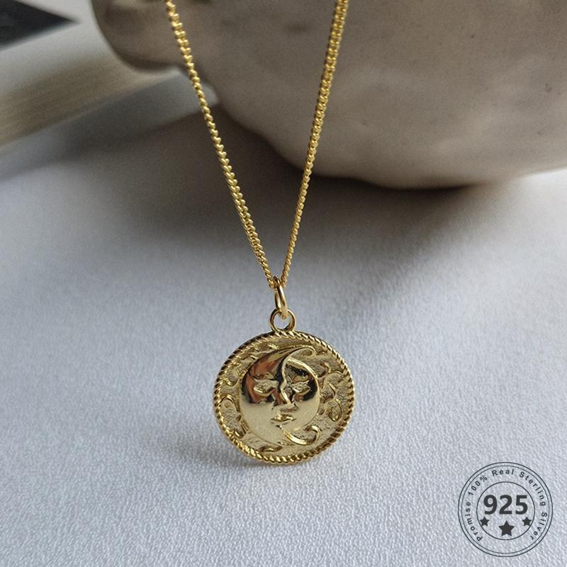 LouLeur Real 925 Sterling Silver Figure Sun Moon Necklace Original Design Gold Color Pendant Necklace for Women Fashion Jewelry
LouLeur Real 925 Sterling Silver Figure Sun Moon Necklace Original Design Gold Color Pendant Necklace for Women Fashion Jewelry